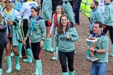 The Cancer Research UK Women's Boat Race 2018: CUWBC club coordinator James Lee woth the Women's Boat Race trophy.
River Thames between Putney Bridge and Mortlake,
London SW15,

United Kingdom,
on 24 March 2018 at 17:15, image #317
