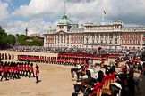 Trooping the Colour 2009: The March Past - foot guards divisions marching past Her Majesty, standing with the Duke of Edinburg on the saluting base. To their left and right the Royal Colonels..
Horse Guards Parade, Westminster,
London SW1,

United Kingdom,
on 13 June 2009 at 11:49, image #222