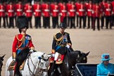 Trooping the Colour 2009: The Inspection of the Line, following HM The Queen the Royal Colonels, HRH Prince Edward, The Duke of Kent, Colonel Scots Guards, and HRH Princess Anne, The Princess Royal, Colonel The Blues and Royals..
Horse Guards Parade, Westminster,
London SW1,

United Kingdom,
on 13 June 2009 at 11:06, image #152