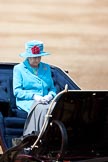 Trooping the Colour 2009: The Inspection of the Line, HM The Queen in the ivory mounted phaeton..
Horse Guards Parade, Westminster,
London SW1,

United Kingdom,
on 13 June 2009 at 11:06, image #154