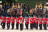 Trooping the Colour 2009: After the Colour has been trooped, the Ensign, 2nd Lieutenant Andrew Campbell, has moved to the front of the Escort to the Colour..
Horse Guards Parade, Westminster,
London SW1,

United Kingdom,
on 13 June 2009 at 11:29, image #198