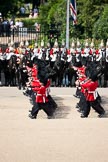 Trooping the Colour 2009: The March Past - No. 6 Guard, F Company Scots Guards, marching in front of The Life Guards..
Horse Guards Parade, Westminster,
London SW1,

United Kingdom,
on 13 June 2009 at 11:44, image #217