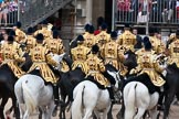 Trooping the Colour 2009: The Mounted Bands of the Household Cavalry marching off..
Horse Guards Parade, Westminster,
London SW1,

United Kingdom,
on 13 June 2009 at 12:02, image #245