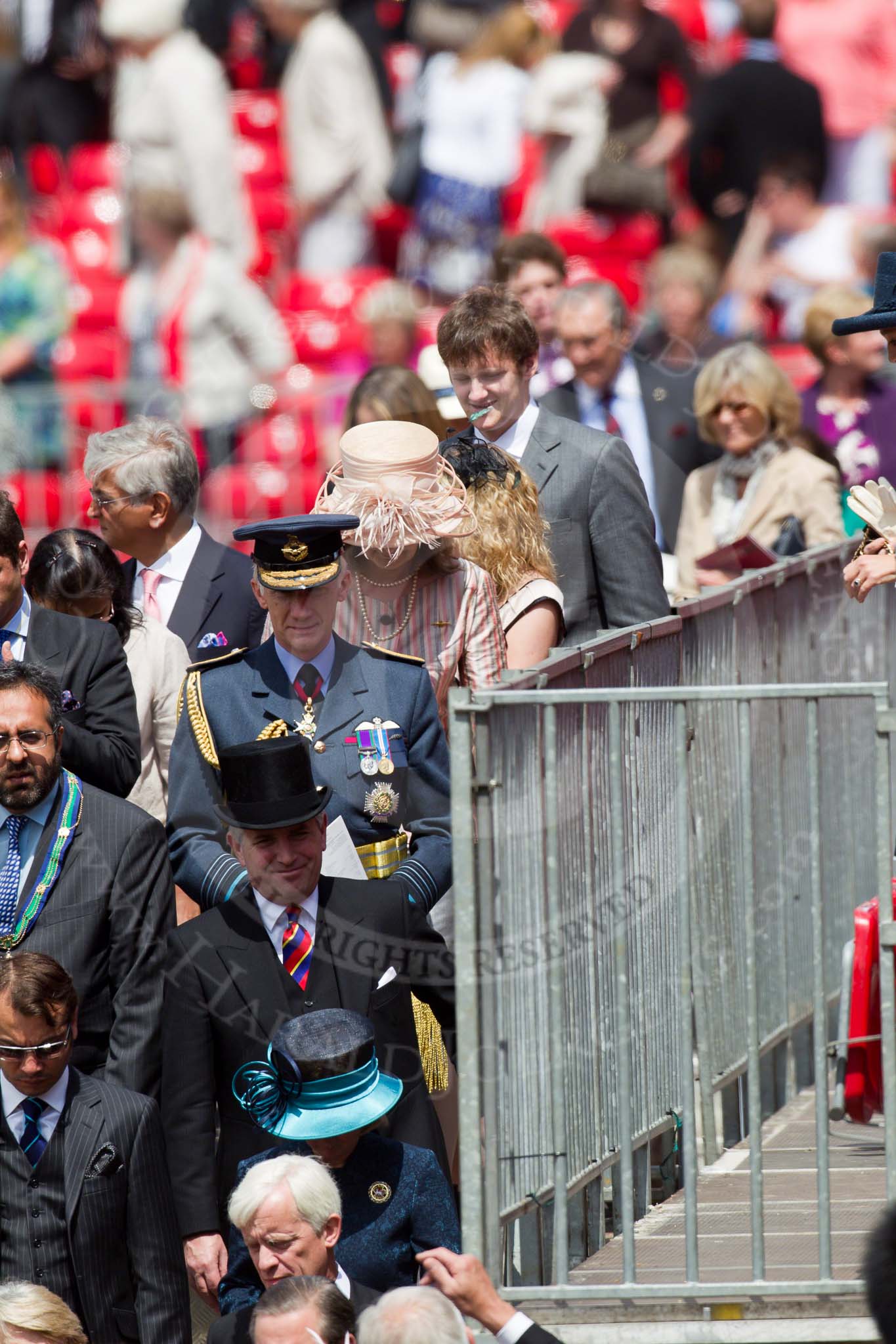 Trooping the Colour 2010: Amongst the guests leaving, Air Chief Marshal Sir Stephen Dalton, the current Chief of the Air Staff and professional head of the Royal Air Force..
Horse Guards Parade, Westminster,
London SW1,
Greater London,
United Kingdom,
on 12 June 2010 at 12:19, image #199