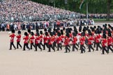 Trooping the Colour 2010: The Band of the Grenadier Guards (front) amd of the Welsh Guards (middle) are marching into their starting position for the parade.

On the top of the photo spectators watching from St. James's Park, on the very left spectators in front of the No. 10 Downing Street Garden..
Horse Guards Parade, Westminster,
London SW1,
Greater London,
United Kingdom,
on 12 June 2010 at 11:13, image #114