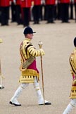 Trooping the Colour 2010: Senior Drum Major A 'Tony' Moors marching, together with his colleagues to the left and the right, leading the Massed Bands..
Horse Guards Parade, Westminster,
London SW1,
Greater London,
United Kingdom,
on 12 June 2010 at 11:09, image #104
