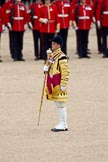 Trooping the Colour 2010: Drum Major Ben Roberts of the Coldstream Guards during the "Massed Bands Troop"..
Horse Guards Parade, Westminster,
London SW1,
Greater London,
United Kingdom,
on 12 June 2010 at 11:11, image #108