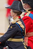 Trooping the Colour 2010: Anne, Princess Royal, only daughter of Queen Elizabeth II and Prince Philip, Duke of Edinburgh and Colonel of the Blues and Royals, attending the parade as Royal Colonels..
Horse Guards Parade, Westminster,
London SW1,
Greater London,
United Kingdom,
on 12 June 2010 at 11:14, image #117