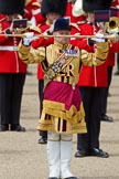 Trooping the Colour 2010: Drum Majors and their bands playing during the March Past by the Foot Guards..
Horse Guards Parade, Westminster,
London SW1,
Greater London,
United Kingdom,
on 12 June 2010 at 11:39, image #147