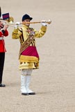Trooping the Colour 2010: Drum Majors and their bands playing during the March Past by the Foot Guards..
Horse Guards Parade, Westminster,
London SW1,
Greater London,
United Kingdom,
on 12 June 2010 at 11:40, image #150