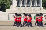 The Colonel's Review 2011: The first of the bands to arrive on the parade ground, the Band of the Welsh Guards, here passing the Guards Memorial..
Horse Guards Parade, Westminster,
London SW1,

United Kingdom,
on 04 June 2011 at 10:11, image #8