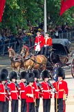 The Colonel's Review 2011: The first carriage coming down the entrance road towards Horse Guards Parade, with spectators watching from St. James's Park. As it is a rehearsal, the carriage is empty..
Horse Guards Parade, Westminster,
London SW1,

United Kingdom,
on 04 June 2011 at 10:49, image #62