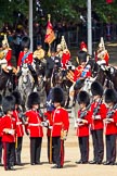 The Colonel's Review 2011: The Royal Procession during The Colonel's Review. HRH Prince Edward, The Duke of Kent, followed by HRH Prince William, The Duke of Cambridge. Next to him the Queen's Stud Groom, riding in place of The Prince of Wales. Behind them, the Trumpeter, Standard Bearer, and Standard Coverer..
Horse Guards Parade, Westminster,
London SW1,

United Kingdom,
on 04 June 2011 at 10:58, image #72