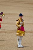 The Colonel's Review 2011: Drum Major Scott Fitzgerald, Coldstream Guards, leading the Band of the Coldstream Guards..
Horse Guards Parade, Westminster,
London SW1,

United Kingdom,
on 04 June 2011 at 11:35, image #170