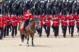The Colonel's Review 2011: The Field Officer, Lieutenant Colonel L P M Jopp, riding 'Burniston', here in front of No. 2 Guard, B Company Scots Guards, presenting arms..
Horse Guards Parade, Westminster,
London SW1,

United Kingdom,
on 04 June 2011 at 12:00, image #271