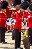 The Colonel's Review 2011: Close-up of a Trombonist and a Drummer of the Grenadier Guards..
Horse Guards Parade, Westminster,
London SW1,

United Kingdom,
on 04 June 2011 at 12:03, image #277