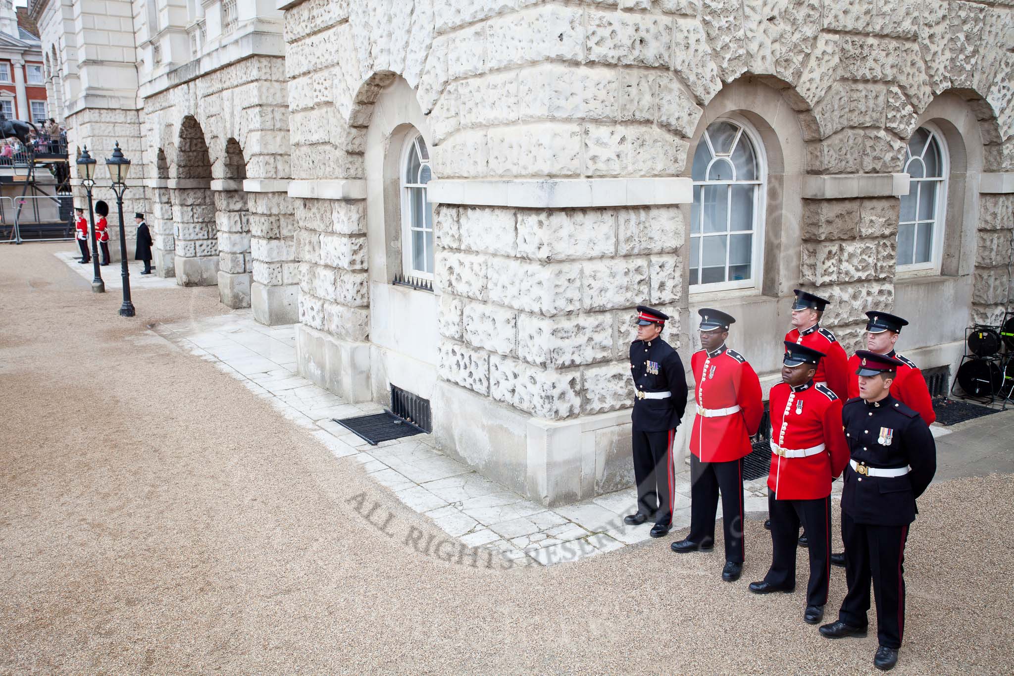 The Major General's Review 2011: Medical staff (?) from the Queen Alexandra's Royal Army Nursing Corps, the Welsh Guards, and the Royal Army Medical Corps..
Horse Guards Parade, Westminster,
London SW1,
Greater London,
United Kingdom,
on 28 May 2011 at 10:43, image #77