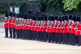 The Major General's Review 2011: No. 2 (?) Guard, B Company Scots Guards, taking up their position on Horse Guards Parade. Behind the gates is St. James's Park..
Horse Guards Parade, Westminster,
London SW1,
Greater London,
United Kingdom,
on 28 May 2011 at 10:28, image #44