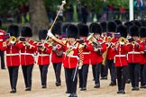 The Major General's Review 2011: Drum Major Alan Harvey, Irish Guards,
leading the Band of the Scots Guards onto Horse Guards Parade..
Horse Guards Parade, Westminster,
London SW1,
Greater London,
United Kingdom,
on 28 May 2011 at 10:32, image #56
