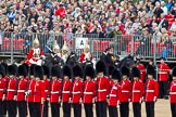 The Major General's Review 2011: The arrival of the Royal Party. Brigade Major Household Division, Lieutenant Colonel A P Speed, followed by four Troopers of The Life Guards, here passing behind No. 6 Guard, No. 7 Company Coldstream Guards..
Horse Guards Parade, Westminster,
London SW1,
Greater London,
United Kingdom,
on 28 May 2011 at 10:56, image #94