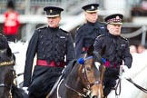 The Major General's Review 2011: The Foot Guards Regimental Adjutants. On the left, Major Grant Baker, Grenadier Guards. On the right, Lieutenant Colonel A W Foster, Scots Guards. Behind, and here out of focus: Major Edward Crofton, Coldstream Guards..
Horse Guards Parade, Westminster,
London SW1,
Greater London,
United Kingdom,
on 28 May 2011 at 11:02, image #112