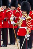 The Major General's Review 2011: Senior Drum Major Major Ben Roberts, Coldstream Guards, leading the Band of the Welsh Guards..
Horse Guards Parade, Westminster,
London SW1,
Greater London,
United Kingdom,
on 28 May 2011 at 11:51, image #234