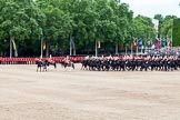 The Major General's Review 2011: The Ride Past begins. Led by the Director of Music, Major K L Davies, the two kettle drummers, followed by the bands of the Household Cavalry..
Horse Guards Parade, Westminster,
London SW1,
Greater London,
United Kingdom,
on 28 May 2011 at 11:53, image #237