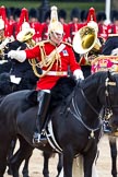 The Major General's Review 2011: The Director of Music, Major K L Davies,The Life Guards, leading the Mounted Bands..
Horse Guards Parade, Westminster,
London SW1,
Greater London,
United Kingdom,
on 28 May 2011 at 11:54, image #240