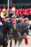 The Major General's Review 2011: The Band of the Blues and Royals, here the kettle drummer..
Horse Guards Parade, Westminster,
London SW1,
Greater London,
United Kingdom,
on 28 May 2011 at 11:54, image #241