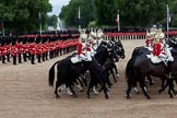 The Major General's Review 2011: The Life Guards during the Ride Past. behind them, on the left, the Massed Bands..
Horse Guards Parade, Westminster,
London SW1,
Greater London,
United Kingdom,
on 28 May 2011 at 11:55, image #243