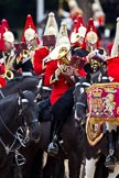 The Major General's Review 2011: The Mounted Bands of the Household Cavarly, with musicians from The Life Guards (with the white plumes) and from The Blues and Royals (red plumes)..
Horse Guards Parade, Westminster,
London SW1,
Greater London,
United Kingdom,
on 28 May 2011 at 11:56, image #250