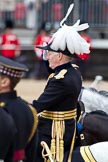 The Major General's Review 2011: The Major General that does the Major General's Review - Major General Commanding the Household Division and General Officer Commanding London District, Major General W G Cubitt, here saluting the Escort to the Colour as it passes the saluting base during the March Past..
Horse Guards Parade, Westminster,
London SW1,
Greater London,
United Kingdom,
on 28 May 2011 at 11:59, image #263