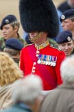 The Major General's Review 2011: WO1 David Lochrie, Coldstream Guards, after the rehearsal, with members of the Army Cadet Force..
Horse Guards Parade, Westminster,
London SW1,
Greater London,
United Kingdom,
on 28 May 2011 at 12:18, image #297