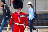 The Major General's Review 2011: After the rehearsal. The Superintending Clerk at HQ Household Division, WO1 David Lochrie, one of the principal staff at HQ who helps running State Ceremonial events..
Horse Guards Parade, Westminster,
London SW1,
Greater London,
United Kingdom,
on 28 May 2011 at 12:31, image #307