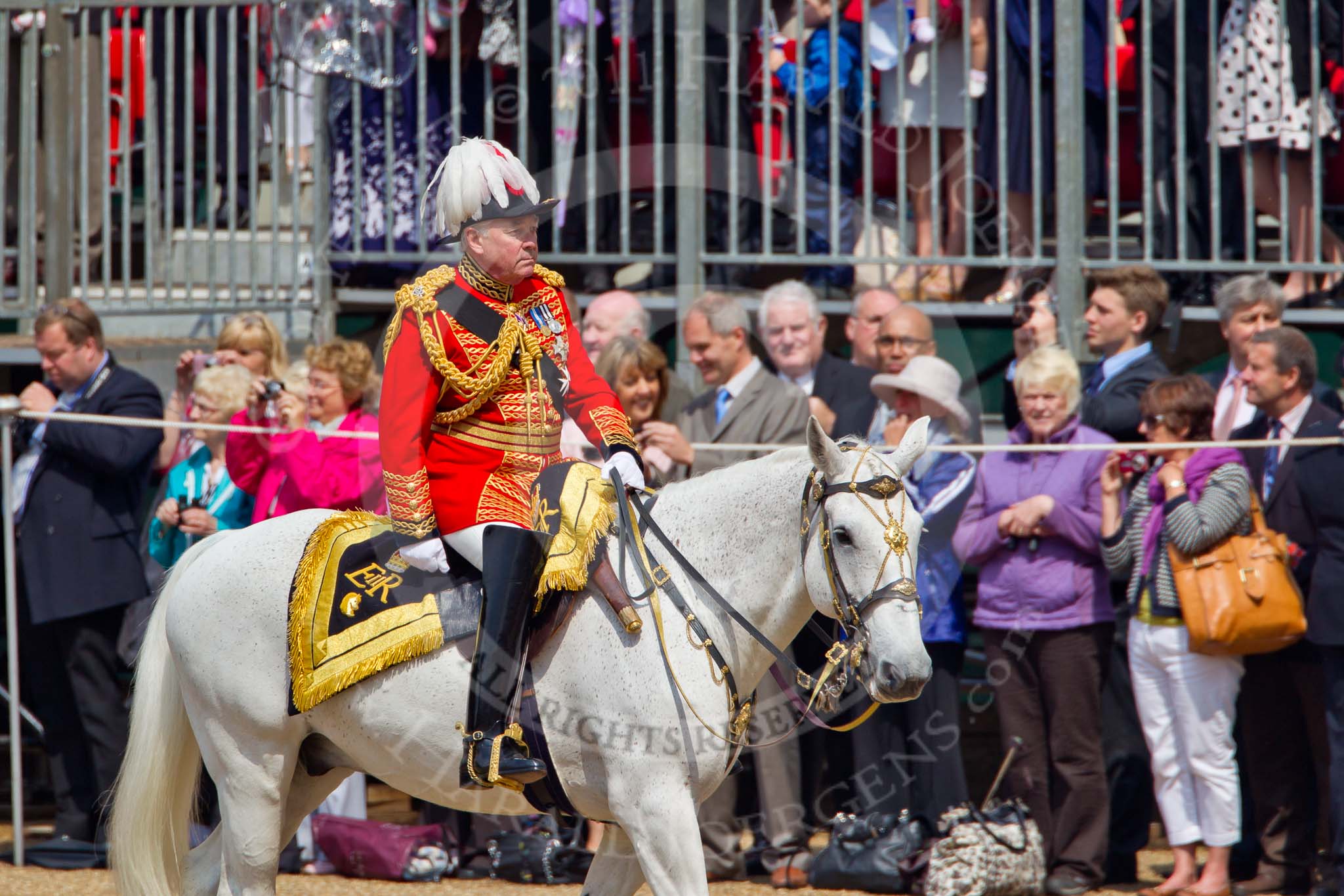 Trooping the Colour 2011: Lord Vestey, the Master of the Horse..
Horse Guards Parade, Westminster,
London SW1,
Greater London,
United Kingdom,
on 11 June 2011 at 10:59, image #119