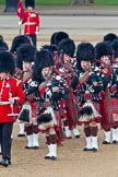 Trooping the Colour 2011: The Band of the Scots Guards, the Pipers in their Royal Stewart Tartan, marching onto Horse Guards Parade..
Horse Guards Parade, Westminster,
London SW1,
Greater London,
United Kingdom,
on 11 June 2011 at 10:31, image #51