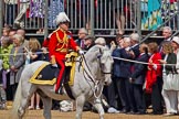 Trooping the Colour 2011: Major-General William George Cubitt CBE is the Major-General Commanding the Household Division and General Officer Commanding London District..
Horse Guards Parade, Westminster,
London SW1,
Greater London,
United Kingdom,
on 11 June 2011 at 10:59, image #122