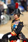 Trooping the Colour 2011: HRH Princess Anne, the Princess Royal, Colonel Blues and Royals (Royal Horse Guards and 1st Dragoons)..
Horse Guards Parade, Westminster,
London SW1,
Greater London,
United Kingdom,
on 11 June 2011 at 11:01, image #136