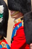 Trooping the Colour 2011: Close-up of HRH Prince William, The Duke of Cambridge, Colonel Irish Guards, at his first 'Trooping the Colour' parade..
Horse Guards Parade, Westminster,
London SW1,
Greater London,
United Kingdom,
on 11 June 2011 at 11:02, image #147