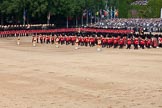 Trooping the Colour 2011: The Massed Bands, in the process of changing direction, lead by their Drum Majors..
Horse Guards Parade, Westminster,
London SW1,
Greater London,
United Kingdom,
on 11 June 2011 at 11:11, image #182