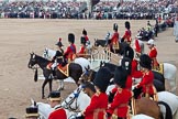 Trooping the Colour 2011: Watching the parade, HM The Queen and HRH Prince Philip, The Duke of Endinburgh, on their chairs on the saluting base. Next to them the Royal Colonels, from the left HRH Princess Anne, The Princess Royal, HRH Prince Edward, The Duke of Kent, HRH Prince Charles, The Prince of Wales, and HRH Prince William, The Duke of Cambridge..
Horse Guards Parade, Westminster,
London SW1,
Greater London,
United Kingdom,
on 11 June 2011 at 11:14, image #189