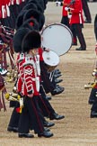 Trooping the Colour 2011: 1st Battalion Scots Guards: Drummers of the Scots Guards Band..
Horse Guards Parade, Westminster,
London SW1,
Greater London,
United Kingdom,
on 11 June 2011 at 11:33, image #226