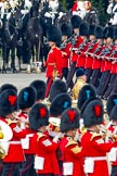 Trooping the Colour 2011: The March Past by the Foot Guards in slow time. Here No. 6 Guard, No. 7 Company Coldstream Guards, lead my Major C M J Foinette..
Horse Guards Parade, Westminster,
London SW1,
Greater London,
United Kingdom,
on 11 June 2011 at 11:33, image #227