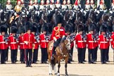 Trooping the Colour 2011: The parade is coming close to the end. The Field Officer, Lincoln Jopp, is about to ask  HM The Queen for permission to march off..
Horse Guards Parade, Westminster,
London SW1,
Greater London,
United Kingdom,
on 11 June 2011 at 12:01, image #376