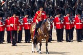 Trooping the Colour 2011: The Field Officer, Lieutenant Colonel Lincoln P M Jopp, in front of No. 2 Guard, B Company Scots Guards..
Horse Guards Parade, Westminster,
London SW1,
Greater London,
United Kingdom,
on 11 June 2011 at 12:01, image #378