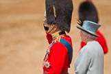 Trooping the Colour 2011: HRH Prince Philip, The Duke of Edinburgh, and HM The Queen standing on the saluting base during the March Past, Prince Philip saluting..
Horse Guards Parade, Westminster,
London SW1,
Greater London,
United Kingdom,
on 11 June 2011 at 12:02, image #380