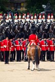 Trooping the Colour 2011: The parade is coming close to the end. The Field Officer, Lincoln Jopp, has asked HM The Queen for permission to march off, he is now addressing the guards..
Horse Guards Parade, Westminster,
London SW1,
Greater London,
United Kingdom,
on 11 June 2011 at 12:03, image #382
