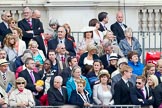 Trooping the Colour 2011: Members of the diplomatic corps watching the parade from their designated grand stand..
Horse Guards Parade, Westminster,
London SW1,
Greater London,
United Kingdom,
on 11 June 2011 at 12:14, image #439
