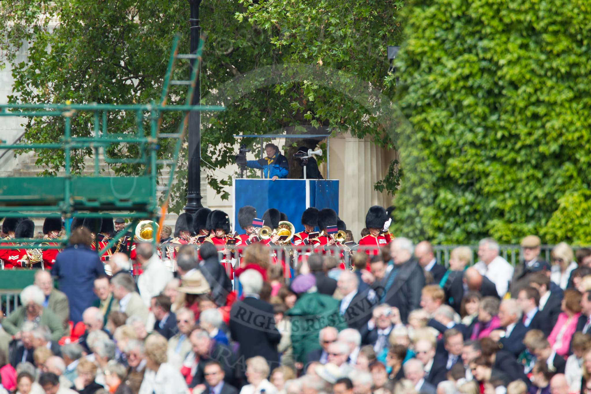 The Colonel's Review 2012: The first of the Massed Bands to arrive - the Ban of the Welsh Guards.
Horse Guards Parade, Westminster,
London SW1,

United Kingdom,
on 09 June 2012 at 10:08, image #13
