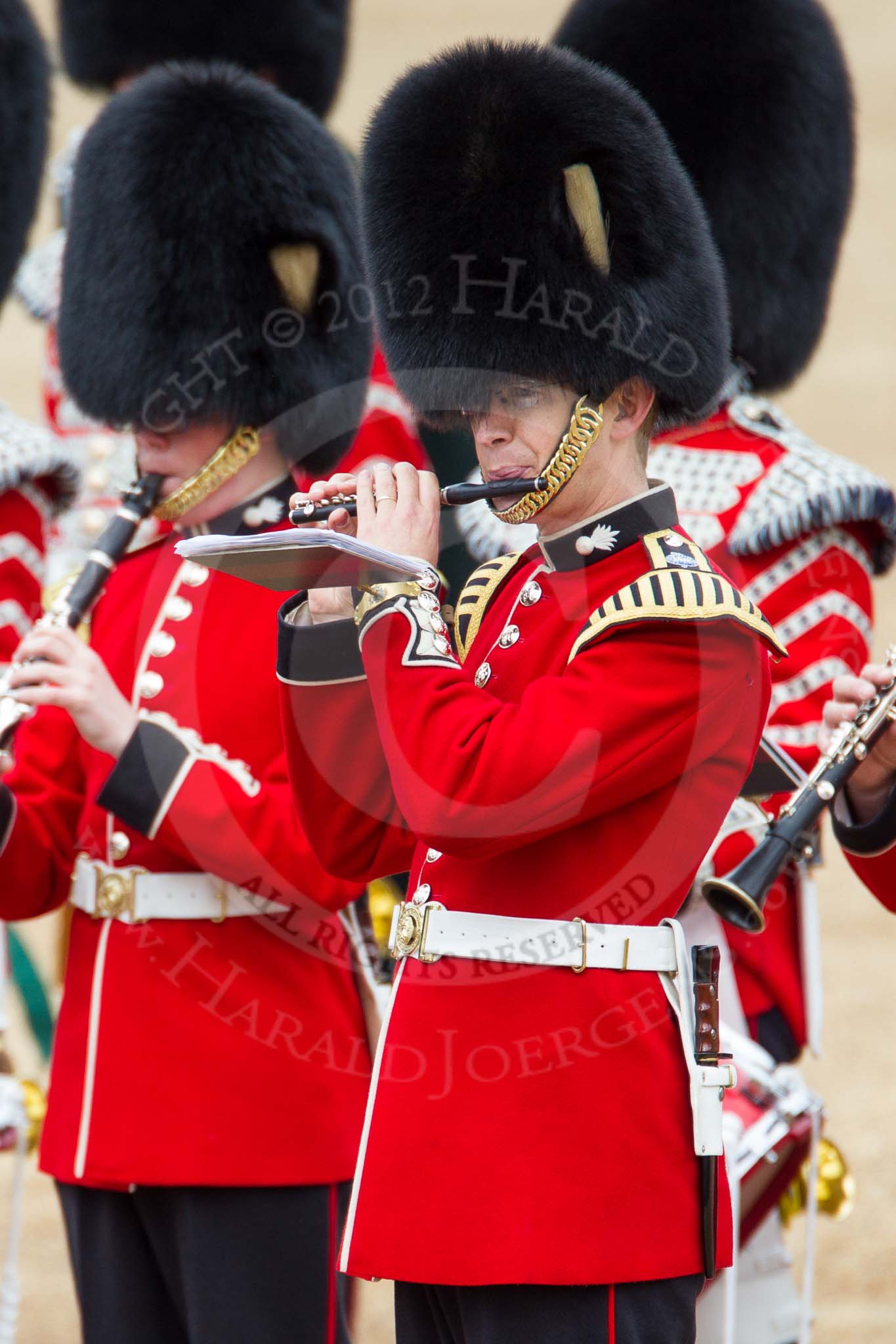 The Colonel's Review 2012: A Grenadier Guards Band flutist..
Horse Guards Parade, Westminster,
London SW1,

United Kingdom,
on 09 June 2012 at 11:09, image #227